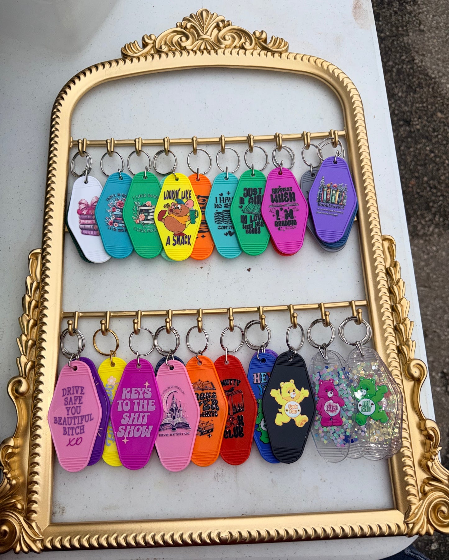 Hotel Book Keychains