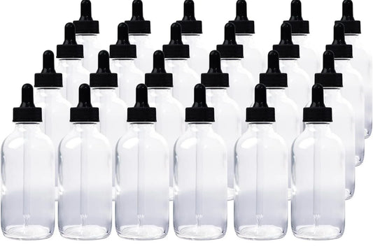 4 oz Clear Glass Bottles