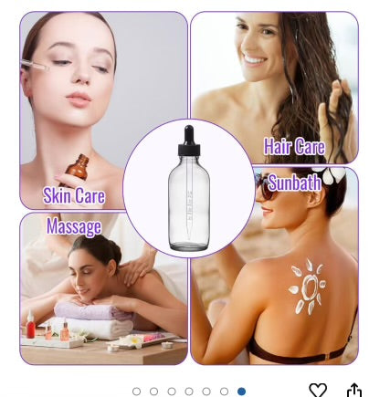 2 oz Frosted Glass Bottles